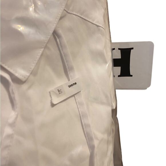 Motherhood Maternity White Empire Waist White Blouse Women’s Size Medium NWT - Picture 10 of 11